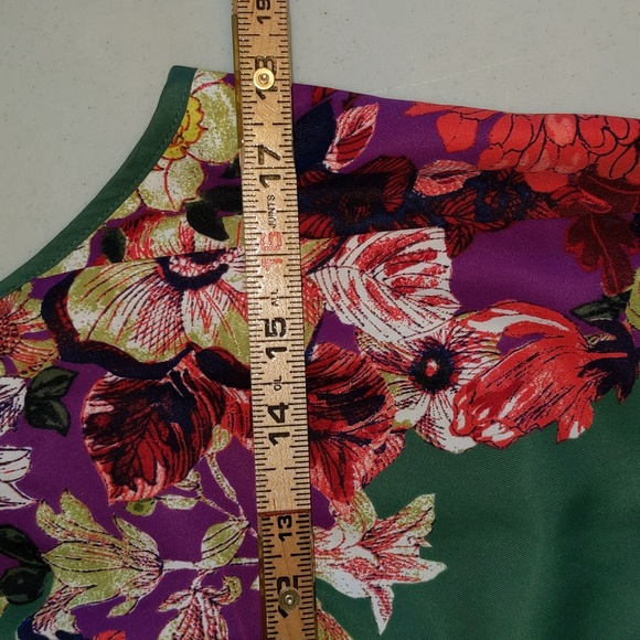 Ann Taylor Petite Women's Size 8P Sleeveless Floral Print Lined Dress - Picture 12 of 14